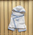 Accappatoio Neonato con cip Azzurro
