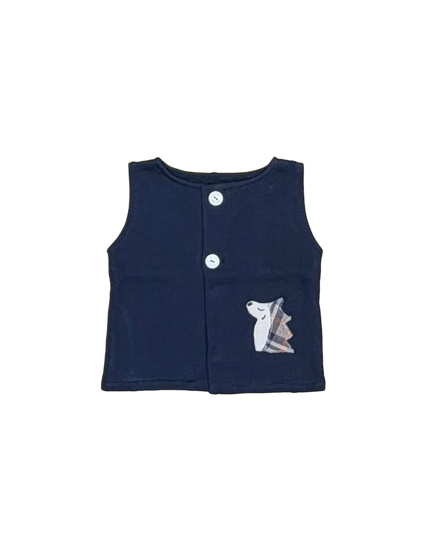 Gilet in felpa con Riccio
