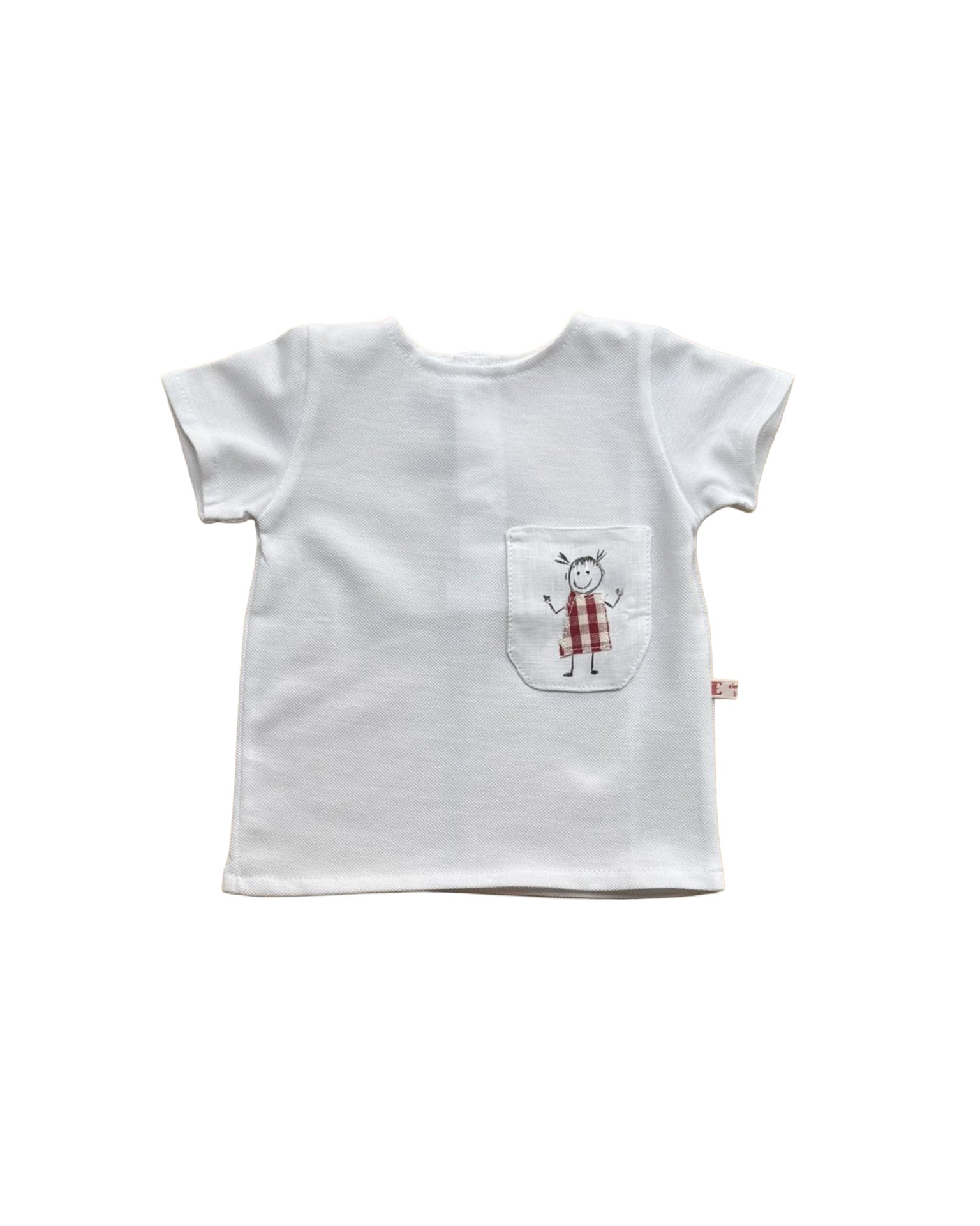 T-shirt con taschino Rosso